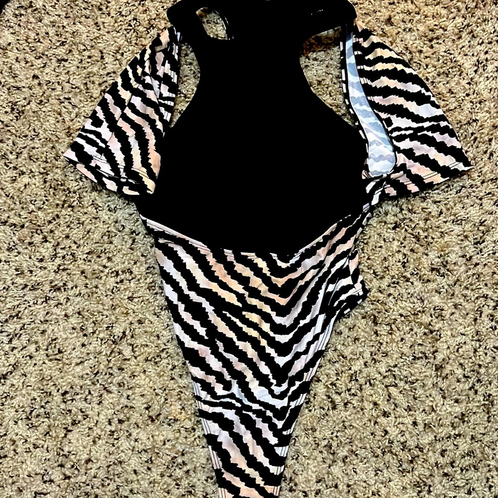 IconSwim Zebra Print Swimsuit